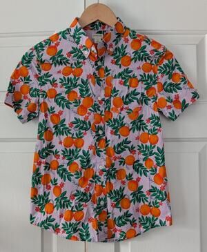 J. Crew Crewcuts Oranges Button Shirt